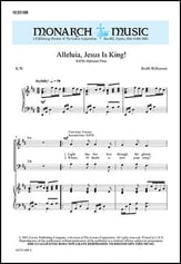 Alleluia Jesus Is King SATB choral sheet music cover